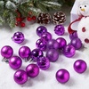 image:imageJOIEDOMI 24 Pcs Pink Christmas Balls Ornaments Set 16 Small Shatterproof Christmas Tree Ornaments Xmas Hanging Balls Decorations for Tree Wreath Garland Holiday Wedding Party Indoor DecorPurple