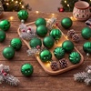 image:imageJOIEDOMI 24 Pcs Pink Christmas Balls Ornaments Set 16 Small Shatterproof Christmas Tree Ornaments Xmas Hanging Balls Decorations for Tree Wreath Garland Holiday Wedding Party Indoor DecorDeep Green