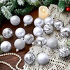 image:imageJOIEDOMI 24 Pcs Pink Christmas Balls Ornaments Set 16 Small Shatterproof Christmas Tree Ornaments Xmas Hanging Balls Decorations for Tree Wreath Garland Holiday Wedding Party Indoor DecorSilver