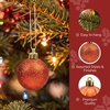 image:imageJOIEDOMI 24 Pcs Pink Christmas Balls Ornaments Set 16 Small Shatterproof Christmas Tree Ornaments Xmas Hanging Balls Decorations for Tree Wreath Garland Holiday Wedding Party Indoor DecorOrange