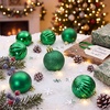 image:imageJOIEDOMI 24 Pcs Pink Christmas Balls Ornaments Set 16 Small Shatterproof Christmas Tree Ornaments Xmas Hanging Balls Decorations for Tree Wreath Garland Holiday Wedding Party Indoor DecorDeep Green