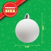 image:imageJOYIN 18 Pcs Christmas Ball Ornaments Blank White Ball Ornaments for DIY Art amp Craft Christmas Tree Decoration Shatterproof for Xmas Party Favors Supplies Presents