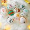 image:imageJOYIN 18 Pcs Christmas Ball Ornaments Blank White Ball Ornaments for DIY Art amp Craft Christmas Tree Decoration Shatterproof for Xmas Party Favors Supplies Presents