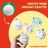image:imageJOYIN 18 Pcs Christmas Ball Ornaments Blank White Ball Ornaments for DIY Art amp Craft Christmas Tree Decoration Shatterproof for Xmas Party Favors Supplies Presents