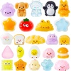 image:imageJOYIN 24 Pcs Kawaii Taba Squishy Toy Keychains Assorted Animal amp Food Squishy Toy Individually Wrapped TPR Fidget Toys for Kids Party Favors Classroom Treasure Box Prizes