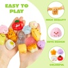 image:imageJOYIN 24 Pcs Kawaii Taba Squishy Toy Keychains Assorted Animal amp Food Squishy Toy Individually Wrapped TPR Fidget Toys for Kids Party Favors Classroom Treasure Box Prizes