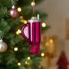 image:imageJOYIN Christmas Water Cup Glass Small Ornament Red Blown Tree Mini Ornaments Picks for Tree Hanging Decorations Indoor Xmas Ornament Party FavorsWater Cup