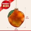 image:imageJoiedomi Peach Mini Christmas Ornaments Fruit Blown Glass Small Ornament for Christmas Tree Hanging Outdoor Decorations Indoor Xmas Party Favors Supplies Cute Presents GiftsPeach