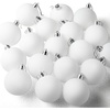 image:imageJOYIN 18 Pcs Christmas Ball Ornaments Blank White Ball Ornaments for DIY Art amp Craft Christmas Tree Decoration Shatterproof for Xmas Party Favors Supplies Presents