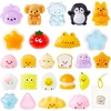 image:imageJOYIN 24 Pcs Kawaii Taba Squishy Toy Keychains Assorted Animal amp Food Squishy Toy Individually Wrapped TPR Fidget Toys for Kids Party Favors Classroom Treasure Box Prizes
