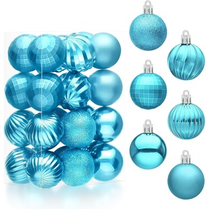 image:imageJOIEDOMI 24 Pcs Pink Christmas Balls Ornaments Set 16 Small Shatterproof Christmas Tree Ornaments Xmas Hanging Balls Decorations for Tree Wreath Garland Holiday Wedding Party Indoor DecorBaby Blue