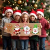 image:imageJOYIN 24 Pcs Christmas Makeaface Stickers Make Your Own Characters Mix and Match Sticker Sheets with Christmas Elf Santa Snowman Tree Xmas Party Games for Kids Party Favor Supplies CraftFunny stickers