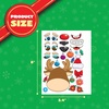 image:imageJOYIN 24 Pcs Christmas Makeaface Stickers Make Your Own Characters Mix and Match Sticker Sheets with Christmas Elf Santa Snowman Tree Xmas Party Games for Kids Party Favor Supplies CraftFace stickers