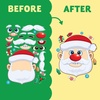 image:imageJOYIN 24 Pcs Christmas Makeaface Stickers Make Your Own Characters Mix and Match Sticker Sheets with Christmas Elf Santa Snowman Tree Xmas Party Games for Kids Party Favor Supplies CraftFace stickers