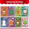 image:imageJOYIN 24 Pcs Christmas Makeaface Stickers Make Your Own Characters Mix and Match Sticker Sheets with Christmas Elf Santa Snowman Tree Xmas Party Games for Kids Party Favor Supplies CraftCute stickers