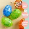 image:imageJOYIN 6 Pcs Large Clear Easter Eggs 6 Inches Jumbo Plastic Eggs Fillable for Easter Themed Hunt Colorful Basket Stuffers Fillers Filling Treats Party Favor Classroom Prize SuppliesMarble