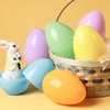 image:imageJOYIN 6 Pcs Large Clear Easter Eggs 6 Inches Jumbo Plastic Eggs Fillable for Easter Themed Hunt Colorful Basket Stuffers Fillers Filling Treats Party Favor Classroom Prize SuppliesPastel
