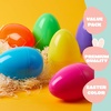 image:imageJOYIN 6 Pcs Large Clear Easter Eggs 6 Inches Jumbo Plastic Eggs Fillable for Easter Themed Hunt Colorful Basket Stuffers Fillers Filling Treats Party Favor Classroom Prize SuppliesPure