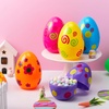 image:imageJOYIN 6 Pcs Large Clear Easter Eggs 6 Inches Jumbo Plastic Eggs Fillable for Easter Themed Hunt Colorful Basket Stuffers Fillers Filling Treats Party Favor Classroom Prize SuppliesPrinted