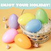 image:imageJOYIN 6 Pcs Large Clear Easter Eggs 6 Inches Jumbo Plastic Eggs Fillable for Easter Themed Hunt Colorful Basket Stuffers Fillers Filling Treats Party Favor Classroom Prize SuppliesPastel