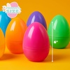 image:imageJOYIN 6 Pcs Large Clear Easter Eggs 6 Inches Jumbo Plastic Eggs Fillable for Easter Themed Hunt Colorful Basket Stuffers Fillers Filling Treats Party Favor Classroom Prize SuppliesPure
