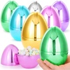 image:imageJOYIN 6 Pcs Large Clear Easter Eggs 6 Inches Jumbo Plastic Eggs Fillable for Easter Themed Hunt Colorful Basket Stuffers Fillers Filling Treats Party Favor Classroom Prize SuppliesMetallic