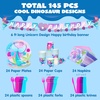 image:imageJOYIN 145 Pcs Construction Birthday Party Supplies with Banner 24 Serves Tractor Truck Tableware Set with Plates Cups Napkins and Cutlery Sets for Construction Themes Party Kids 6 7 8 YearsMermaid