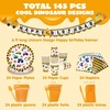 image:imageJOYIN 145 Pcs Construction Birthday Party Supplies with Banner 24 Serves Tractor Truck Tableware Set with Plates Cups Napkins and Cutlery Sets for Construction Themes Party Kids 6 7 8 YearsConstruction