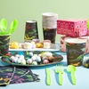 image:imageJOYIN 145 Pcs Construction Birthday Party Supplies with Banner 24 Serves Tractor Truck Tableware Set with Plates Cups Napkins and Cutlery Sets for Construction Themes Party Kids 6 7 8 YearsDinosaur