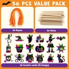 image:imageJOYIN 72 Pcs Halloween Rainbow Scratch Art Crafts for Kid Halloween Party Favors Scratch Off Paper with 18 Designs for Party Supplies Classroom Activities Game Goodies Gifts36