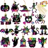 image:imageJOYIN 72 Pcs Halloween Rainbow Scratch Art Crafts for Kid Halloween Party Favors Scratch Off Paper with 18 Designs for Party Supplies Classroom Activities Game Goodies Gifts72