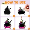 image:imageJOYIN 72 Pcs Halloween Rainbow Scratch Art Crafts for Kid Halloween Party Favors Scratch Off Paper with 18 Designs for Party Supplies Classroom Activities Game Goodies Gifts72