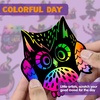 image:imageJOYIN 72 Pcs Halloween Rainbow Scratch Art Crafts for Kid Halloween Party Favors Scratch Off Paper with 18 Designs for Party Supplies Classroom Activities Game Goodies Gifts120