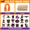 image:imageJOYIN 72 Pcs Halloween Rainbow Scratch Art Crafts for Kid Halloween Party Favors Scratch Off Paper with 18 Designs for Party Supplies Classroom Activities Game Goodies Gifts120