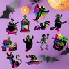 image:imageJOYIN 72 Pcs Halloween Rainbow Scratch Art Crafts for Kid Halloween Party Favors Scratch Off Paper with 18 Designs for Party Supplies Classroom Activities Game Goodies Gifts36