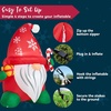 image:imageJOIEDOMI 6 FT Tall Christmas Inflatables Outdoor Decoration Blow Up Gnome with Gift amp Candy Cane Christmas Yard Inflatables Gnome Outdoor Decor with LED for Xmas Decor Outside
