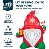 image:imageJOIEDOMI 6 FT Tall Christmas Inflatables Outdoor Decoration Blow Up Gnome with Gift amp Candy Cane Christmas Yard Inflatables Gnome Outdoor Decor with LED for Xmas Decor Outside