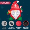 image:imageJOIEDOMI 6 FT Tall Christmas Inflatables Outdoor Decoration Blow Up Gnome with Gift amp Candy Cane Christmas Yard Inflatables Gnome Outdoor Decor with LED for Xmas Decor Outside