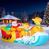 image:imageJOYIN 10 FT Long Christmas Inflatable Hanging Santa Sleigh and Reindeer Outdoor Decoration Christmas Blow Up Yard Decorations with Buildin LED for Xmas Outside Party Garden Lawn Decor