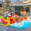 image:imageJOYIN 10 FT Long Christmas Inflatable Hanging Santa Sleigh and Reindeer Outdoor Decoration Christmas Blow Up Yard Decorations with Buildin LED for Xmas Outside Party Garden Lawn Decor