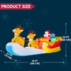image:imageJOYIN 10 FT Long Christmas Inflatable Hanging Santa Sleigh and Reindeer Outdoor Decoration Christmas Blow Up Yard Decorations with Buildin LED for Xmas Outside Party Garden Lawn Decor