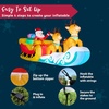 image:imageJOYIN 10 FT Long Christmas Inflatable Hanging Santa Sleigh and Reindeer Outdoor Decoration Christmas Blow Up Yard Decorations with Buildin LED for Xmas Outside Party Garden Lawn Decor
