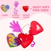 image:imageJOYIN 28 Pack Valentines Day Sticky Hands with Cards Classroom Exchange Gift for Kids Classroom and Holiday Reward Prizes Valentines Party Favors Sticky Hands Toys