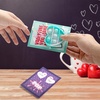 image:imageJOYIN 28 Packs Valentines Day Gift Cards with Pop Bubble Fidget Toys Heart Keychain Stress Relief Fidget Toy for Kids Adult Party Favors School Classmate Valentines Gifts