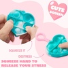 image:imageJOYIN 28 Packs Valentines Day Gift Cards with Pop Bubble Fidget Toys Heart Keychain Stress Relief Fidget Toy for Kids Adult Party Favors School Classmate Valentines Gifts