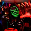 image:imageJOYIN Halloween LED Skull Mask with Light Up Gloves Purple Scary LED Skeleton and Glow in The Dark Skeleton Mask for Adult Men Women Halloween Cosplay Costume Accessory Dress UpGreen