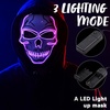 image:imageJOYIN Halloween LED Skull Mask with Light Up Gloves Purple Scary LED Skeleton and Glow in The Dark Skeleton Mask for Adult Men Women Halloween Cosplay Costume Accessory Dress UpPurple