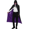 image:imageJOYIN Halloween Vampire CapeVampire Cloak Costume Accessories with Reversible Hooded and Tattoo Scar for Adult UnisexBlack Purple