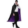 image:imageJOYIN Halloween Vampire CapeVampire Cloak Costume Accessories with Reversible Hooded and Tattoo Scar for Adult UnisexBlack Purple