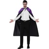 image:imageJOYIN Halloween Vampire CapeVampire Cloak Costume Accessories with Reversible Hooded and Tattoo Scar for Adult UnisexBlack Purple